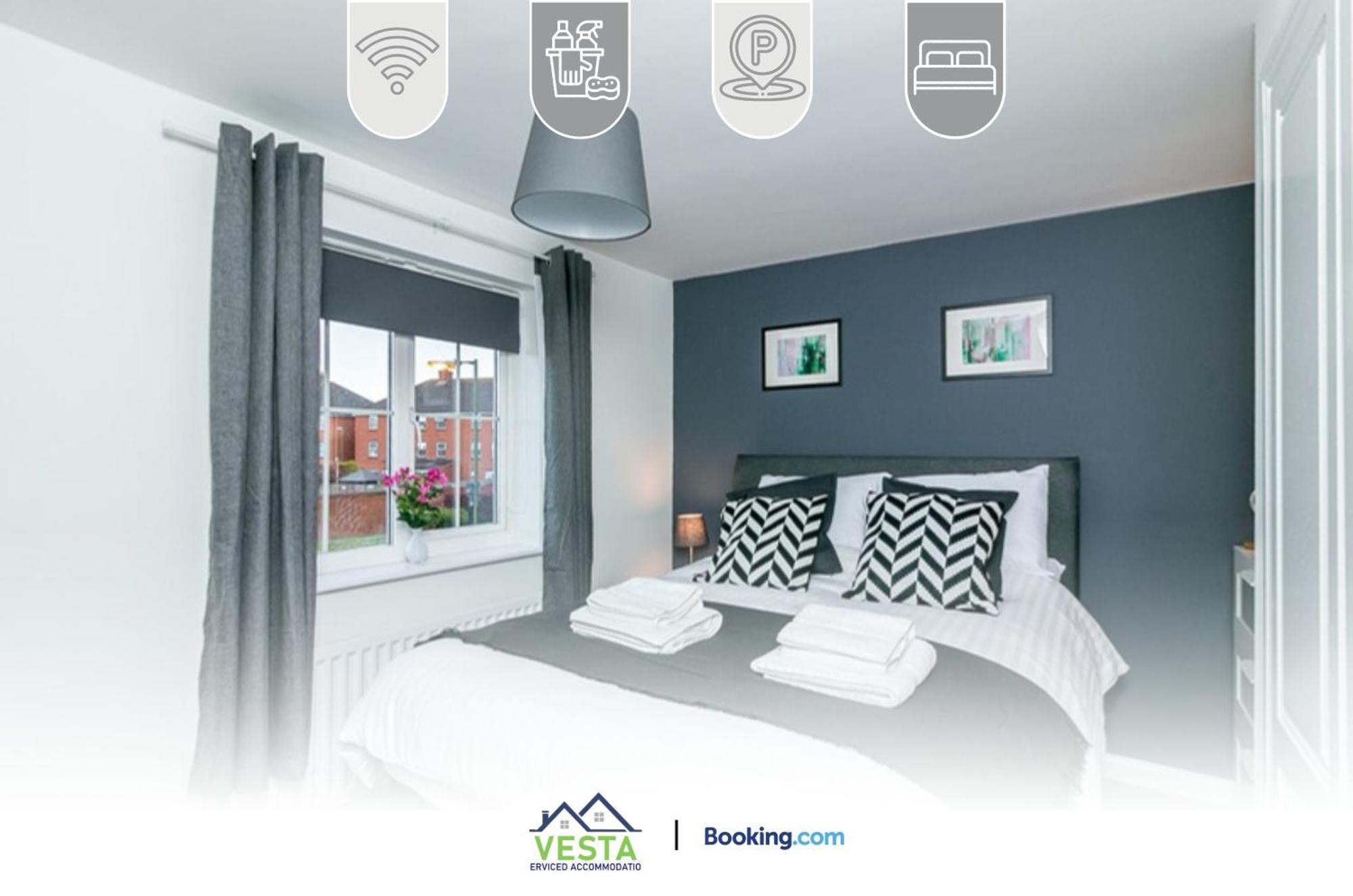 Three Bedroom Apartment By Vesta Serviced Accommodation & Short Lets Hatfield With Free Parking Kültér fotó